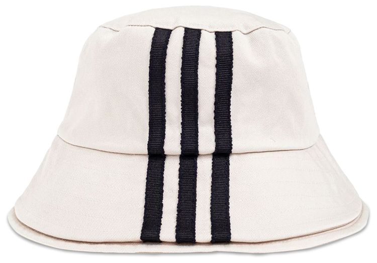 Y 3 3 Stripes Bucket Hat Talc