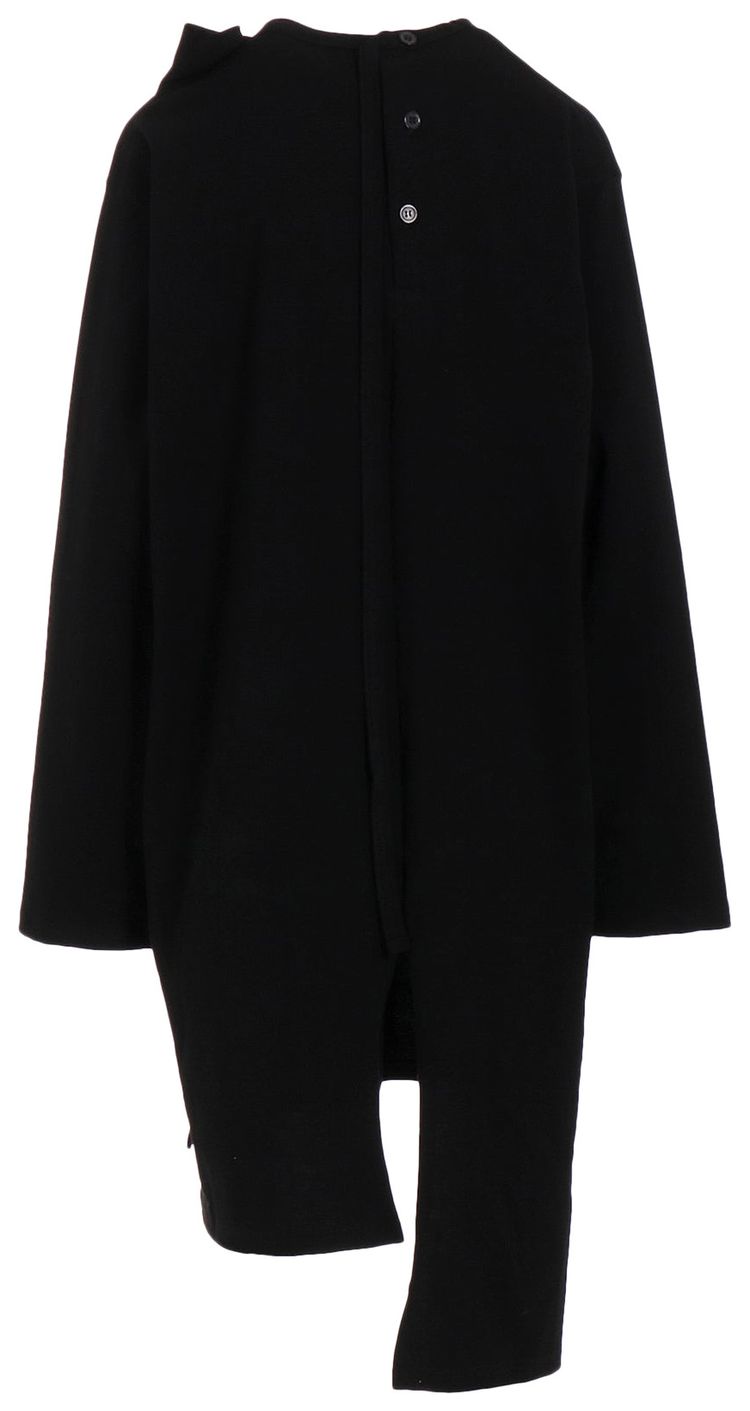 Yohji Yamamoto Pour Homme Binder Henry Neck Tee Black