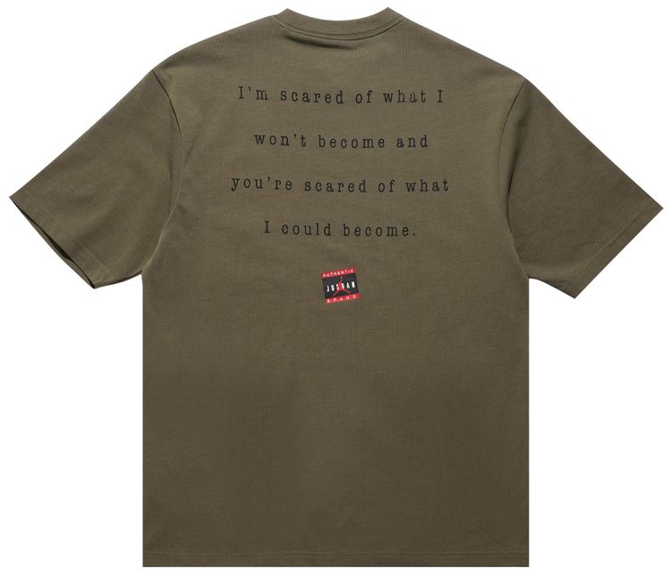 Air Jordan Crewneck T Shirt Medium Olive