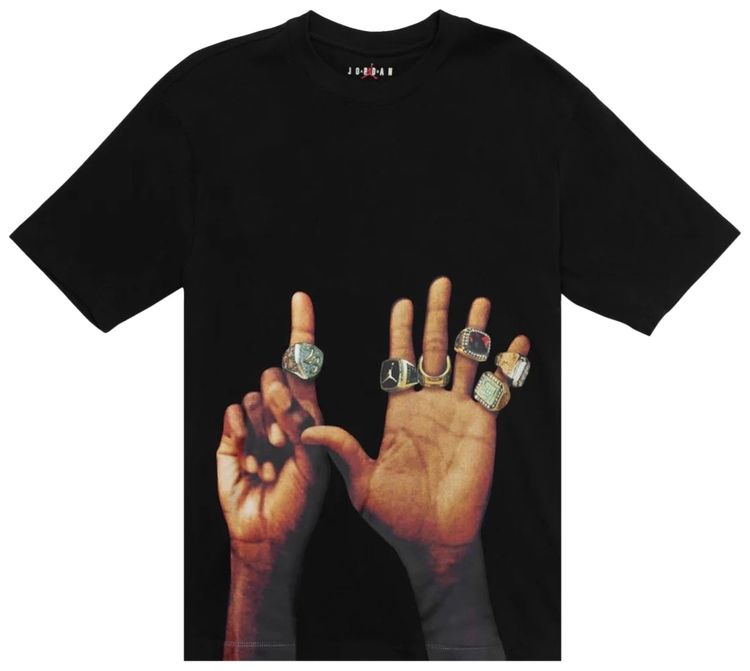 Air Jordan Flight MVP Rings T Shirt BlackSail