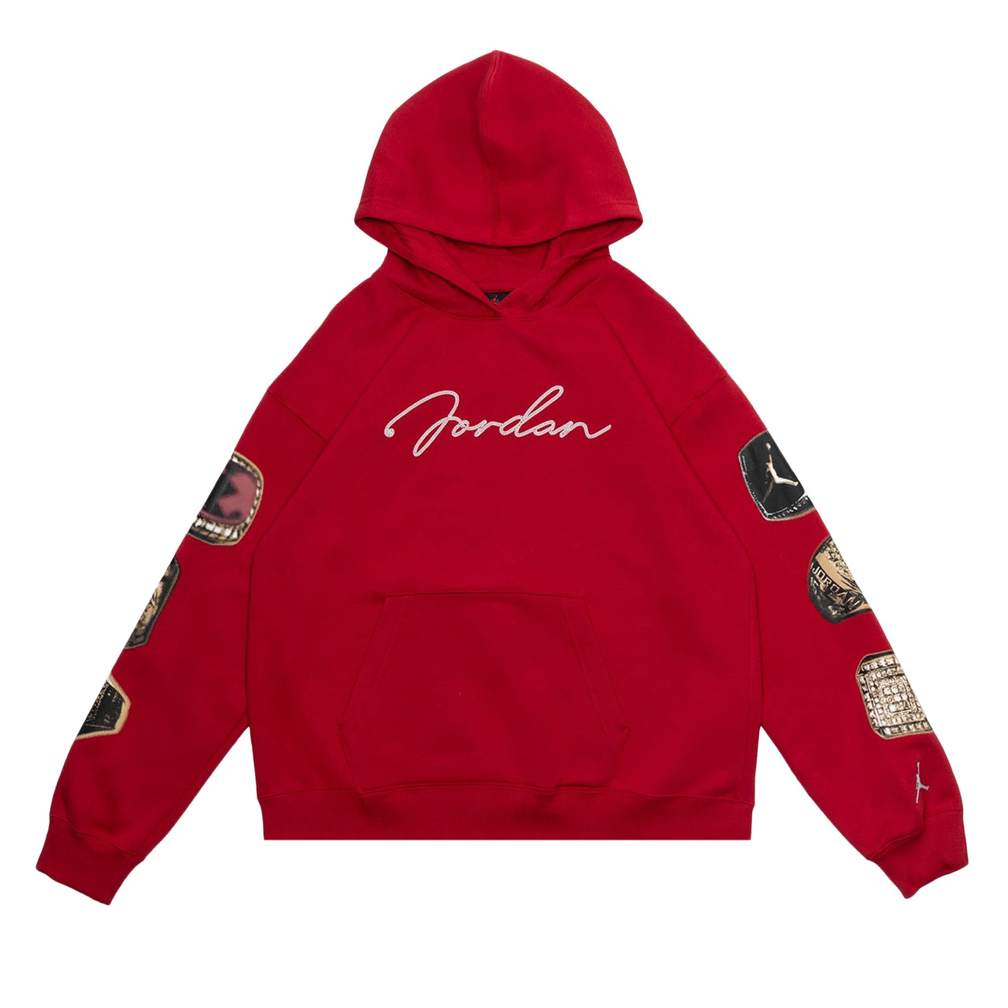 jordan hoodie red and white
