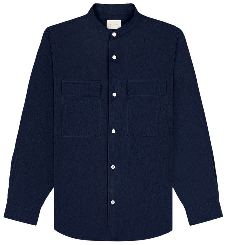 Aime Leon Dore Collarband Safari Shirt Blue