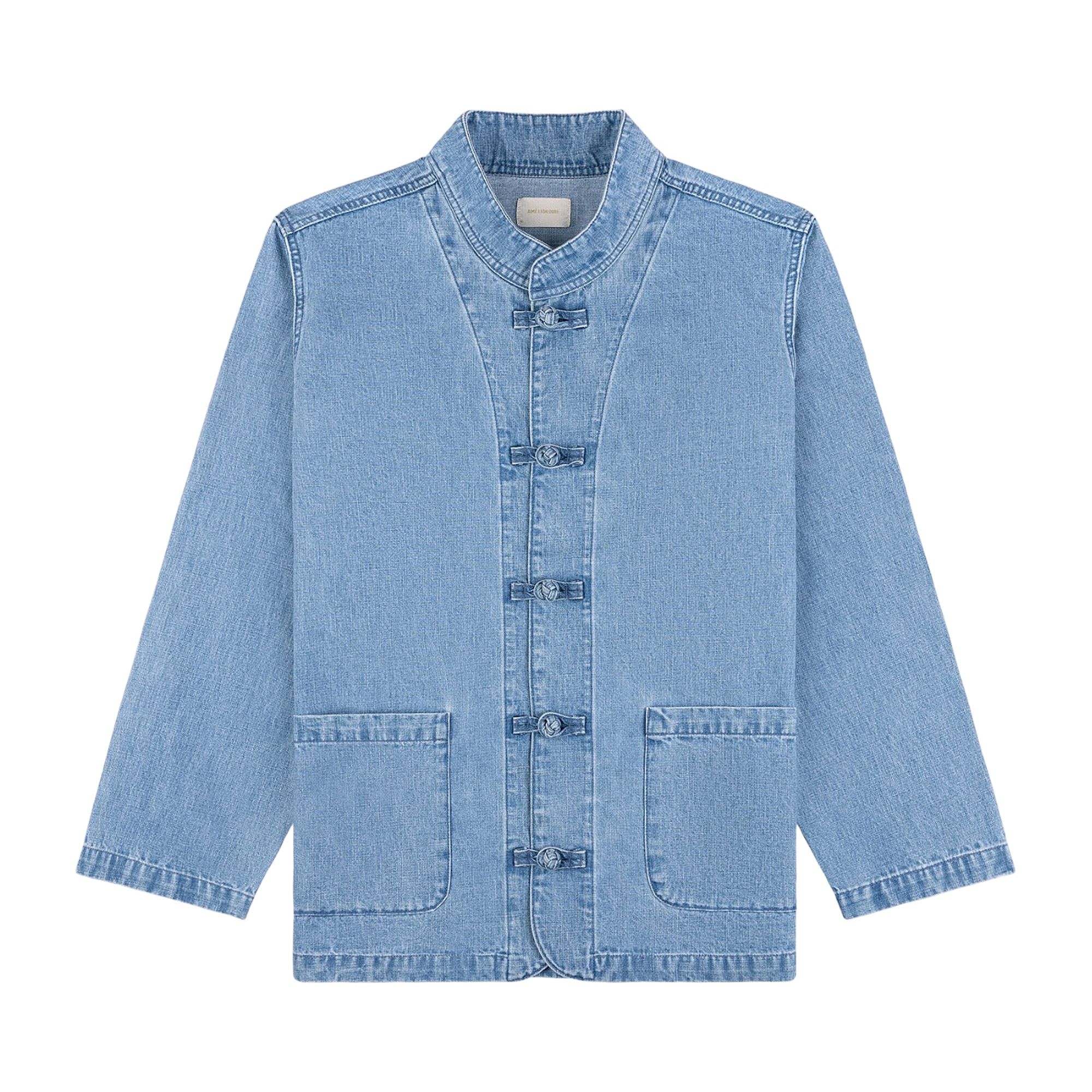 Buy Aimé Leon Dore Denim Collarband Jacket 'Light Wash