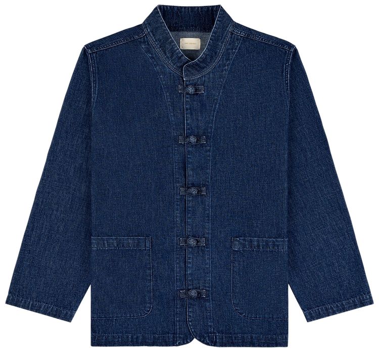 Aime Leon Dore Denim Collarband Jacket Dark Wash