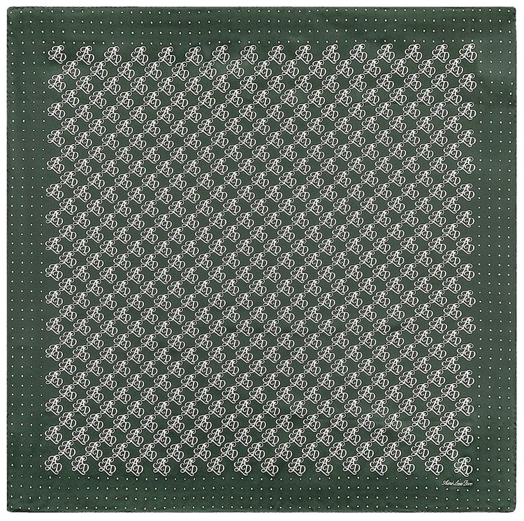 Aime Leon Dore Monogram Silk Bandana Pine Grove