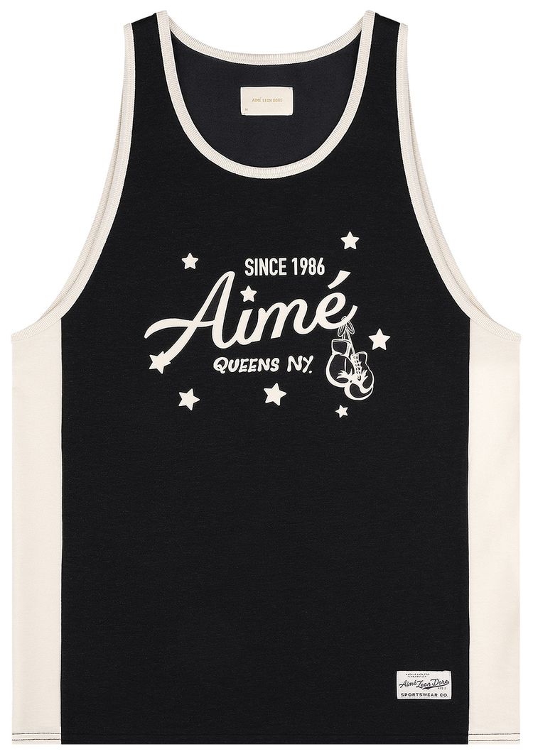 Aime Leon Dore Sparring Tank Top Jet Black