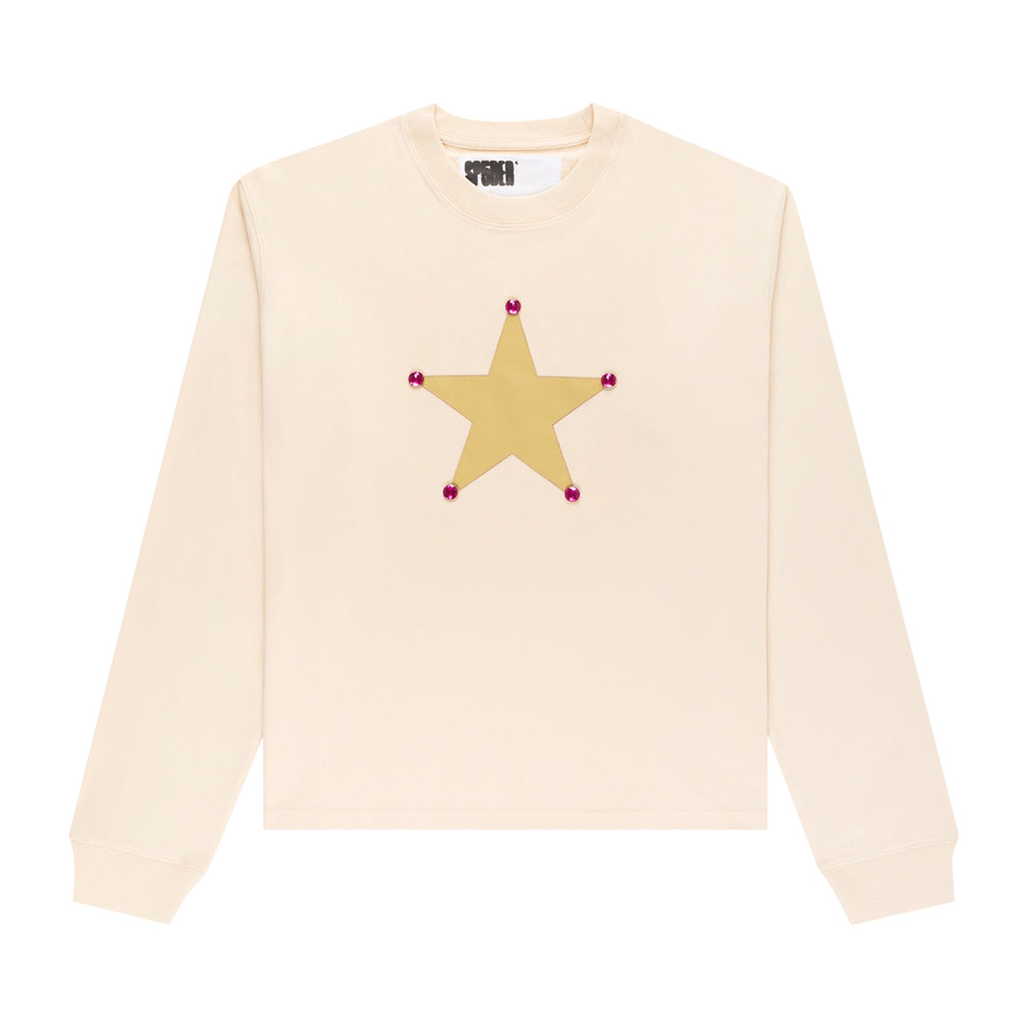 Buy Sp5der Pornstar Long-Sleeve Tee 'Cream' - TE015SS25CRM | GOAT