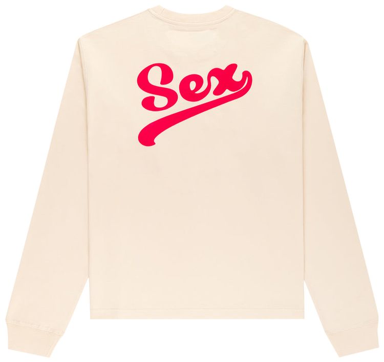 Sp5der Pornstar Long Sleeve Tee Cream
