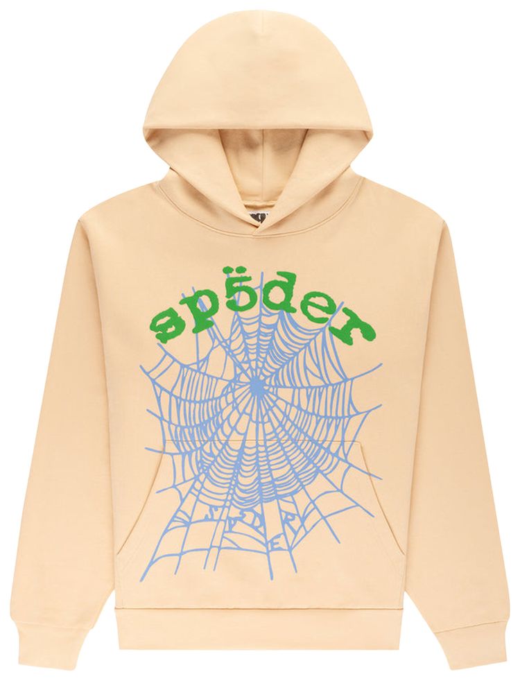 Sp5der Og Web V2 Hoodie Cream