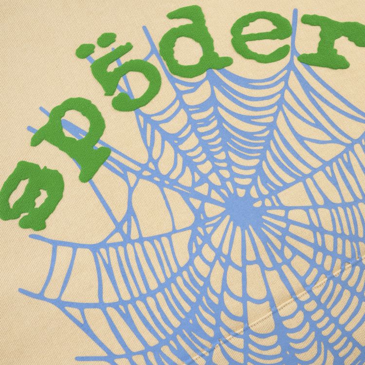 Sp5der Og Web V2 Hoodie Cream