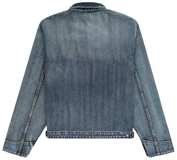 Sp5der Denim Work Jacket Light Blue Wash