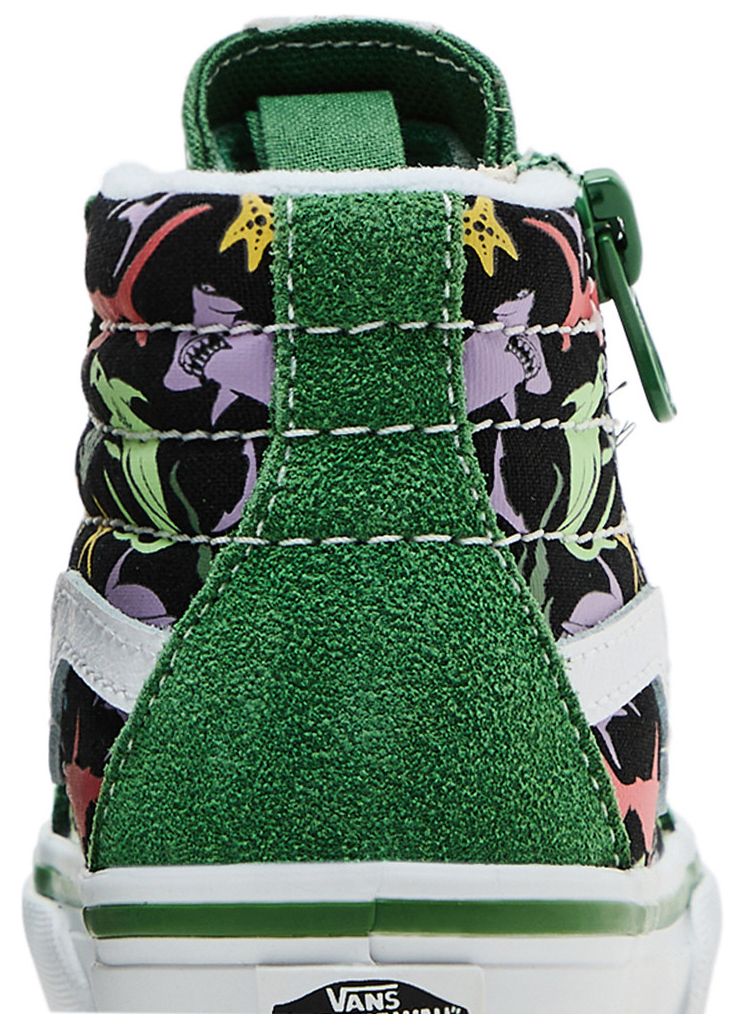 Vans Sk8 Hi Reissue Side Zip Toddler Sharks