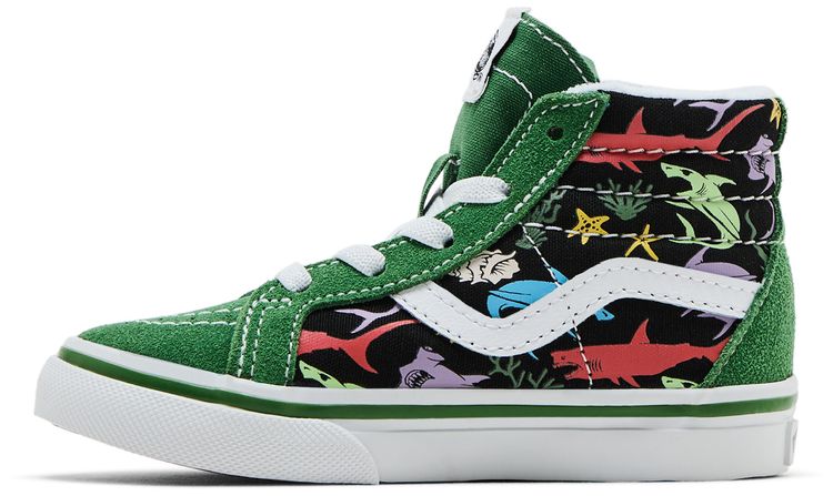 Vans Sk8 Hi Reissue Side Zip Toddler Sharks