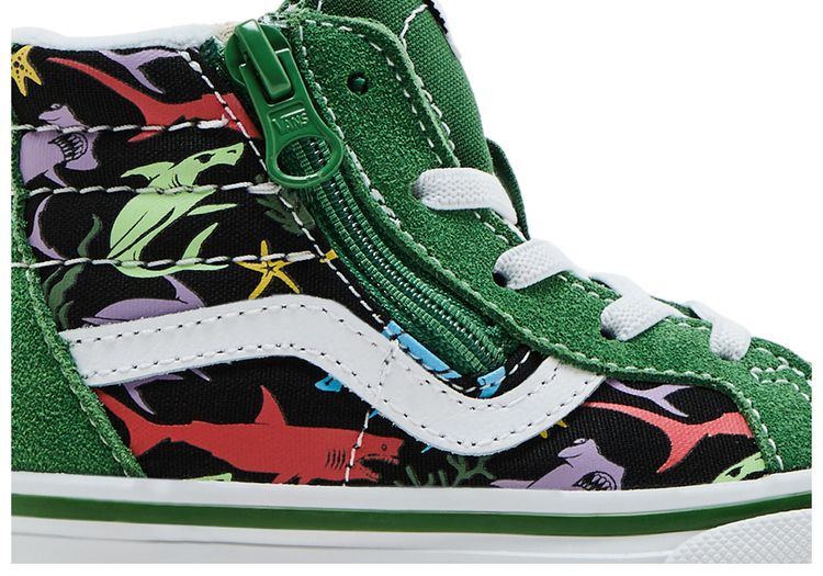 Vans Sk8 Hi Reissue Side Zip Toddler Sharks