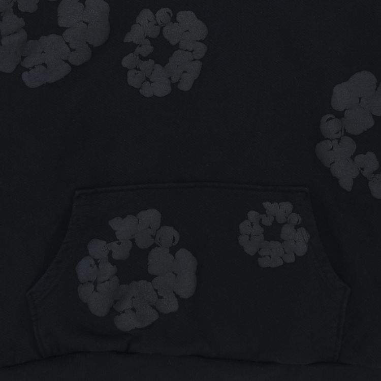 Denim Tears Cotton Wreath Hooded Sweatshirt Black Monochrome