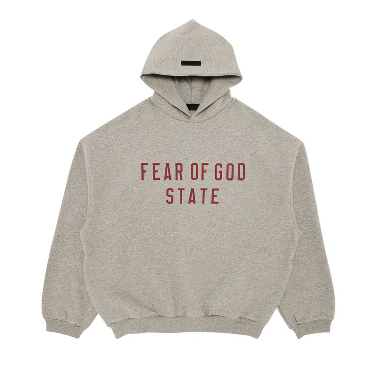 Buy Fear of God Essentials Fleece Hoodie 'Dark Heather' - 192BT246251F | GOAT