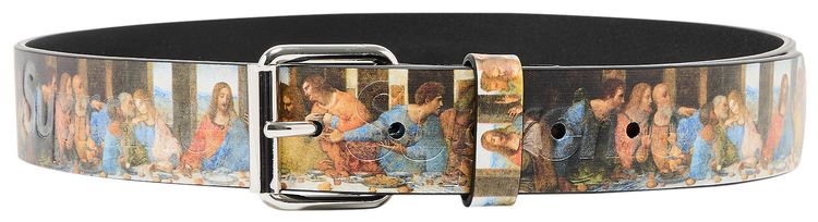 Supreme Last Supper Leather Belt Multicolor