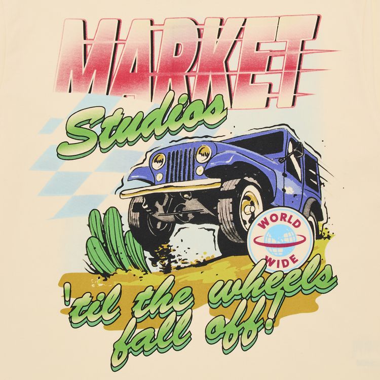 Market Wheels Off T Shirt Butter Cream
