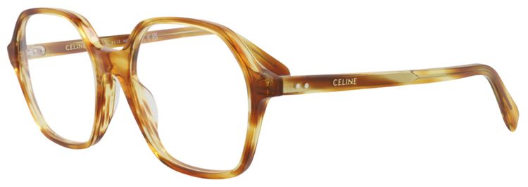 CELINE Round Injection Optical Glasses HavanaTransparent