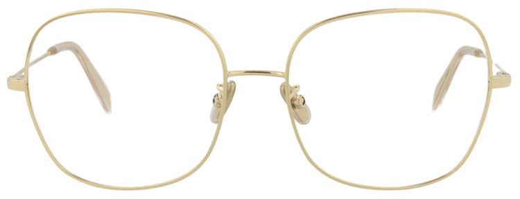 CELINE Square Injection Optical Glasses GoldTransparent