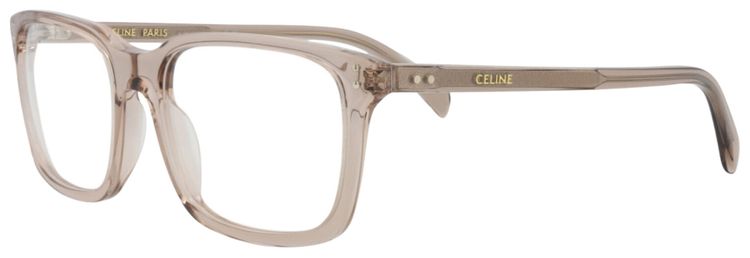 CELINE Square Optical Glasses BeigeTransparent