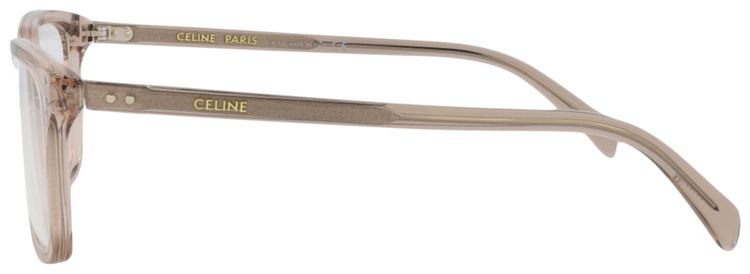 CELINE Square Optical Glasses BeigeTransparent