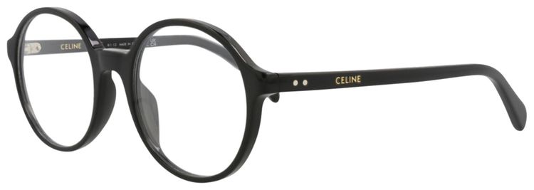 CELINE Round Injection Optical Glasses BlackTransparent
