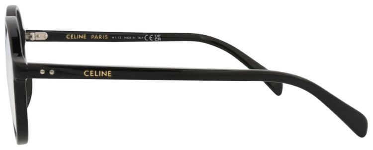 CELINE Round Injection Optical Glasses BlackTransparent