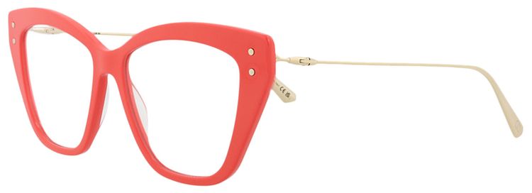 Dior Cat Eye Optical Glasses RedSilverTransparent