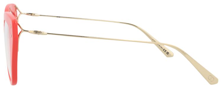Dior Cat Eye Optical Glasses RedSilverTransparent