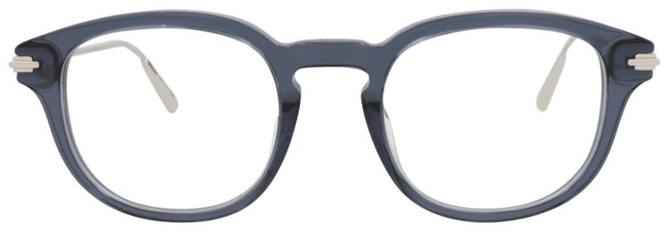 Dior Round Optical Glasses BlueSilverTransparent