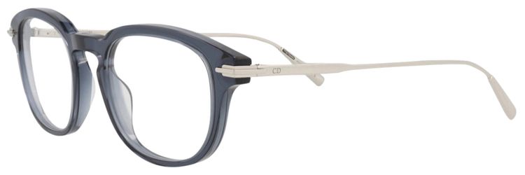 Dior Round Optical Glasses BlueSilverTransparent