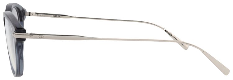 Dior Round Optical Glasses BlueSilverTransparent