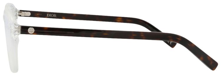 Dior Round Optical Glasses CrystalBlackTransparent