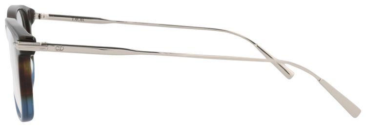 Dior Round Optical Glasses HavanaSilverTransparent