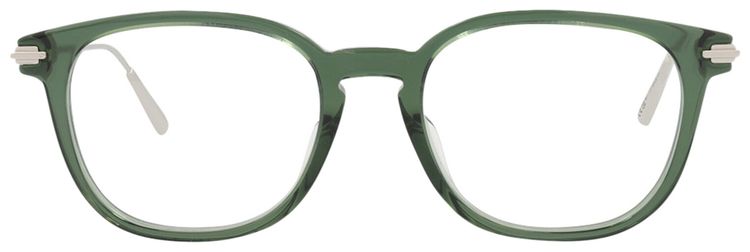 Dior Round Optical Glasses GreenSilverTransparent