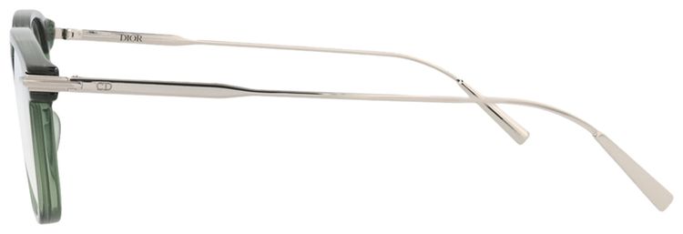 Dior Round Optical Glasses GreenSilverTransparent