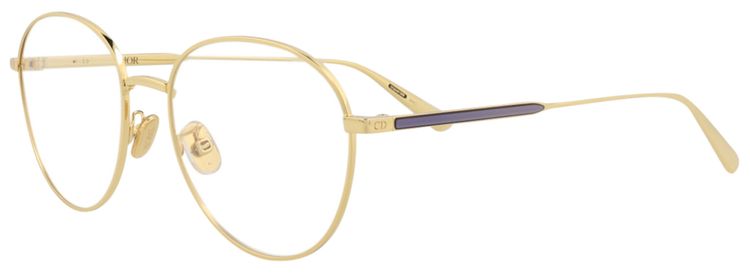 Dior Round Optical Glasses GoldTransparent