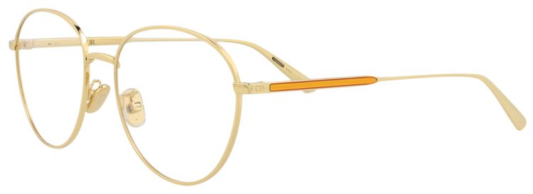Dior Round Optical Glasses GoldTransparent