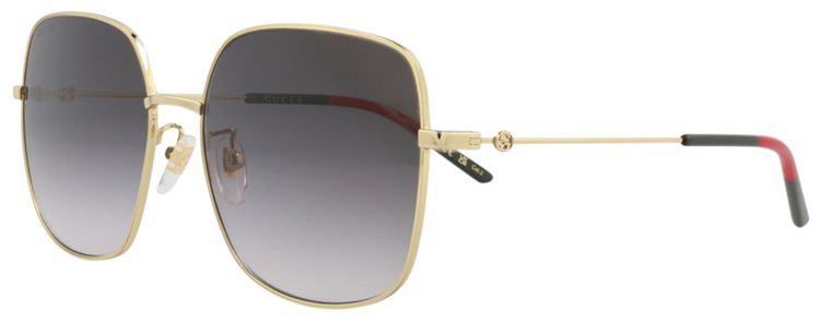 Gucci Square Sunglasses GoldGrey