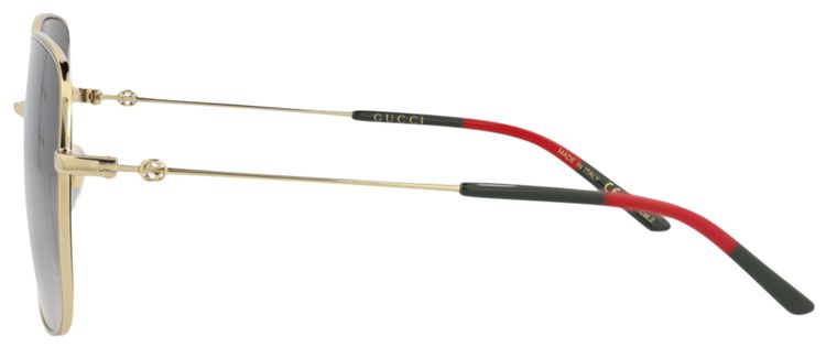 Gucci Square Sunglasses GoldGrey