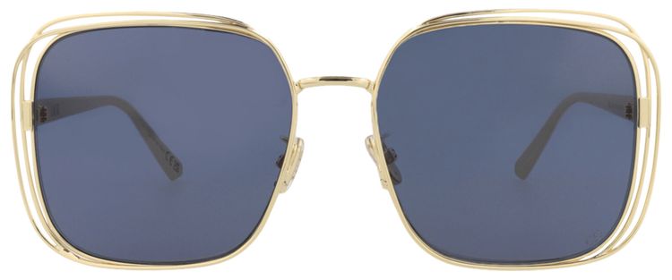 Dior Square Sunglasses GoldBlue