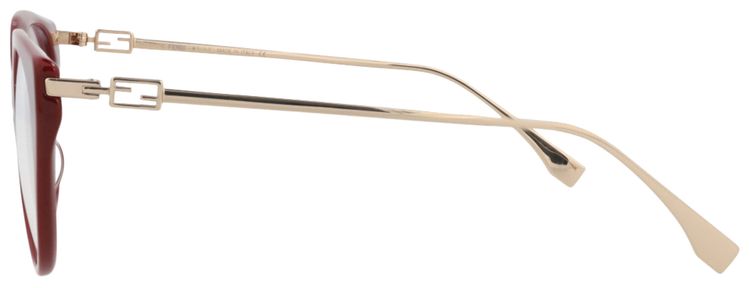 Fendi Cat Eye Optical Glasses BordeauxGoldTransparent