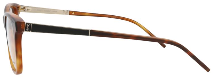 Saint Laurent Square Optical Glasses HavanaGoldTransparent