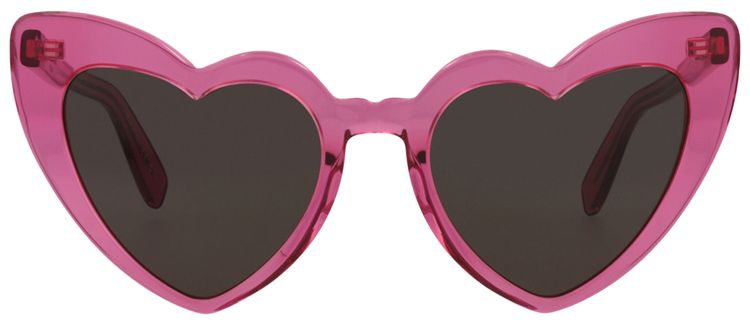 Saint Laurent LouLou Heart Sunglasses PinkBlack