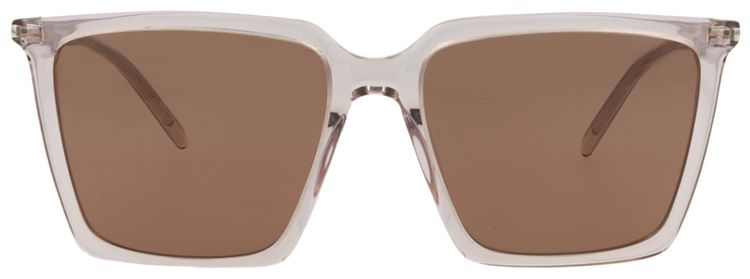 Saint Laurent Square Sunglasses NudeBrown