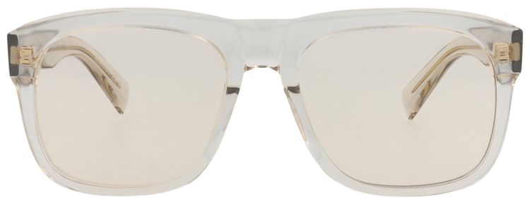 Saint Laurent Square Sunglasses BeigeYellow