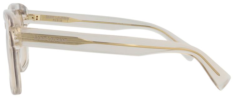 Saint Laurent Square Sunglasses BeigeYellow