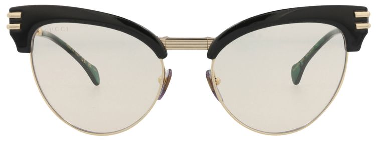 Gucci Cat Eye Injection Sunglasses BlackGoldYellow