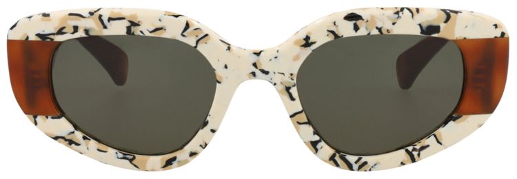 Kenzo Cat Eye Sunglasses WhiteHavanaGreen